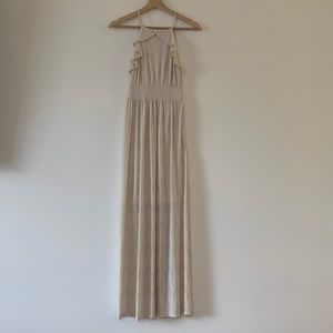 Altar’d state maxi dress cream and silver